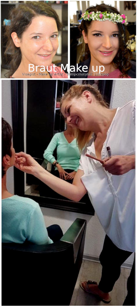 Braut Make up fuer die Hochzeit